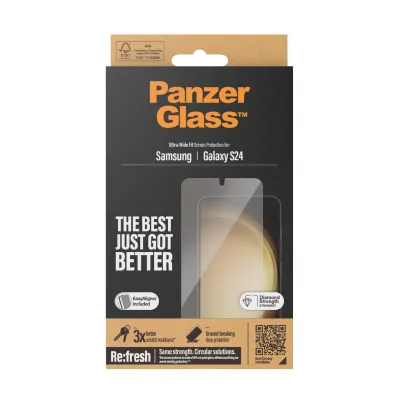 PanzerGlass - Tvrdené sklo Re:fresh UWF s aplikátorom pre Samsung Galaxy S24, číra