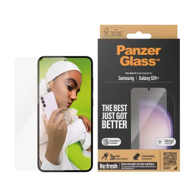 PanzerGlass - Tvrdené sklo Re:fresh UWF s aplikátorom pre Samsung Galaxy S24+, číra