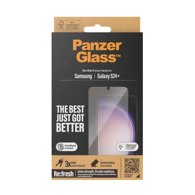 PanzerGlass - Tvrdené sklo Re:fresh UWF s aplikátorom pre Samsung Galaxy S24+, číra