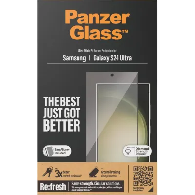 PanzerGlass - Tvrdené sklo Re:fresh UWF s aplikátorom pre Samsung Galaxy S24 Ultra, čierna