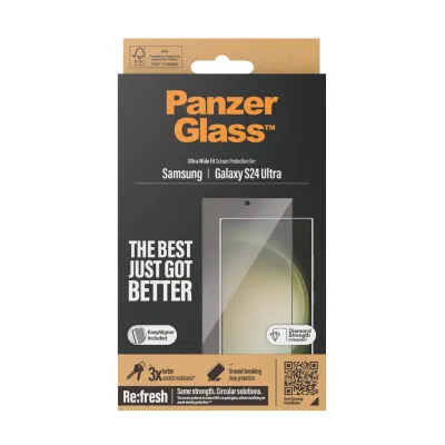 PanzerGlass - Tvrdené sklo Re:fresh UWF s aplikátorom pre Samsung Galaxy S24 Ultra, čierna