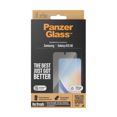 PanzerGlass - Tvrdené sklo Re:fresh UWF s aplikátorom pre Samsung Galaxy A35 5G, číra