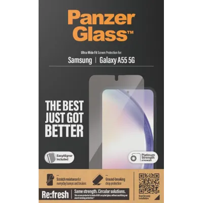 PanzerGlass - Tvrdené sklo Re:fresh UWF s aplikátorom pre Samsung Galaxy A55 5G, číra
