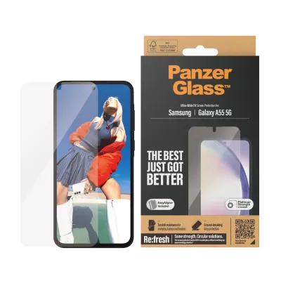 PanzerGlass - Tvrdené sklo Re:fresh UWF s aplikátorom pre Samsung Galaxy A55 5G, číra