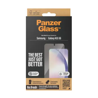 PanzerGlass - Tvrdené sklo Re:fresh UWF s aplikátorom pre Samsung Galaxy A55 5G, číra