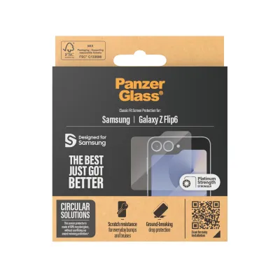 PanzerGlass - Tvrdené sklo Classic Fit pre Samsung Galaxy Z Flip6, číra