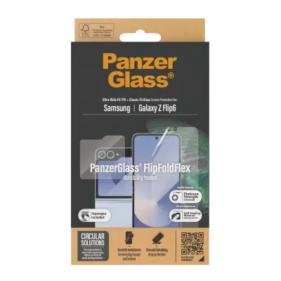 PanzerGlass - Ochranná fólia UWF a tvrdené sklo pre Samsung Galaxy Z Flip6, číra