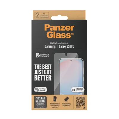 PanzerGlass - Tvrdené sklo UWF s aplikátorom pre Samsung Galaxy S24 FE, číra