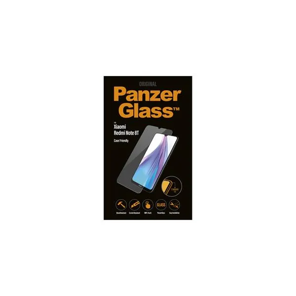 PanzerGlass - Tvrdené sklo Case Friendly pre Xiaomi Redmi Note 8T, čierna