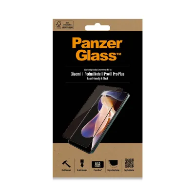 PanzerGlass - Tvrdené sklo Case Friendly pre Xiaomi Redmi Note 11 Pro/11 Pro Plus, čierna