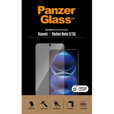 PanzerGlass - Tvrdené sklo UWF pre Xiaomi Redmi Note 12, čierna