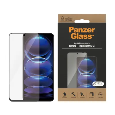 PanzerGlass - Tvrdené sklo UWF pre Xiaomi Redmi Note 12, čierna