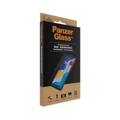 PanzerGlass - Tvrdené sklo Case Friendly pre Xiaomi Redmi Note 12S/11S/11, čierna