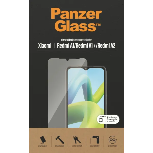 PanzerGlass - Tvrdené sklo UWF pre Xiaomi Redmi A2, čierna