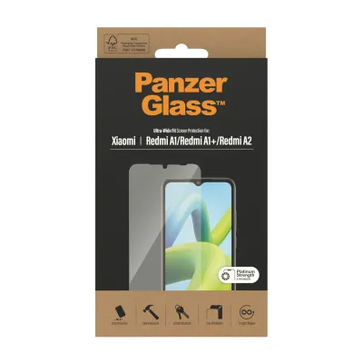 PanzerGlass - Tvrdené sklo UWF pre Xiaomi Redmi A2, čierna