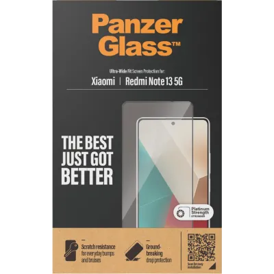 PanzerGlass - Tvrdené sklo UWF pre Xiaomi Redmi Note 13, čierna