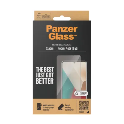 PanzerGlass - Tvrdené sklo UWF pre Xiaomi Redmi Note 13, čierna