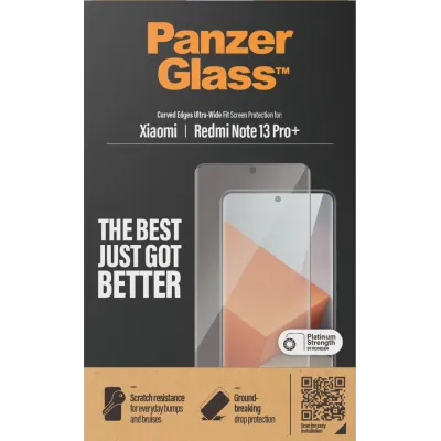 PanzerGlass - Tvrdené sklo UWF pre Xiaomi Redmi Note 13 Pro+, čierna