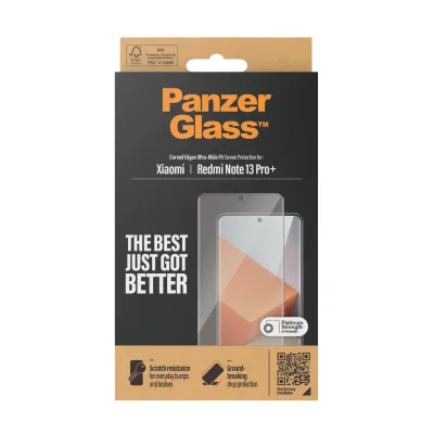 PanzerGlass - Tvrdené sklo UWF pre Xiaomi Redmi Note 13 Pro+, čierna