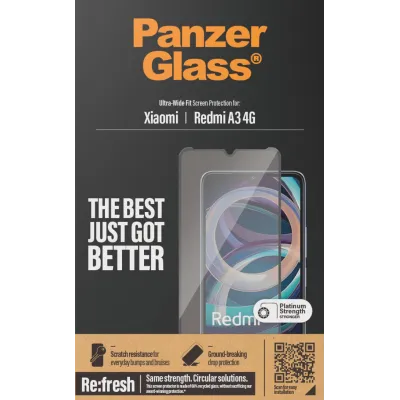 PanzerGlass - Tvrdené sklo UWF AB pre Xiaomi Redmi A3, čierne