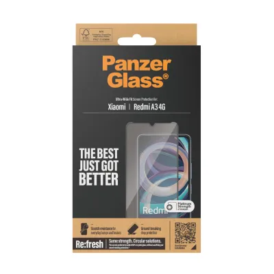 PanzerGlass - Tvrdené sklo UWF AB pre Xiaomi Redmi A3, čierne