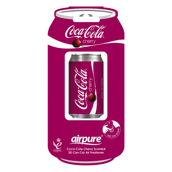 AirPure - Coca-Cola Cherry 3D Plechovka Osviežovač vzduchu do auta