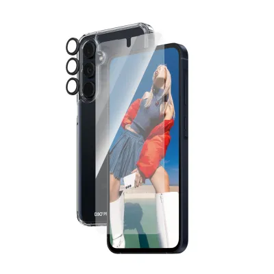 PanzerGlass - Bundle Hoops + Tvrdené sklo UWF + Hard Case D3O pre Samsung Galaxy A55 5G