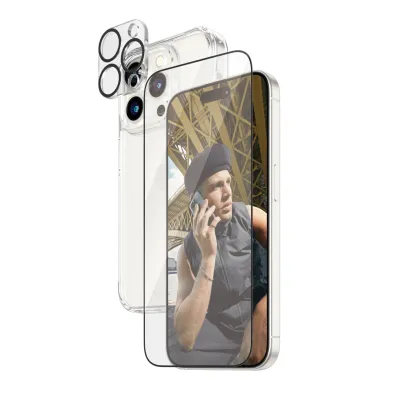 PanzerGlass - Bundle PicturePerfect + Tvrdené sklo UWF + Hard Case D3O pre iPhone 15 Pro