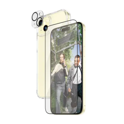 PanzerGlass - Bundle PicturePerfect + Tvrdené sklo UWF + Hard Case D3O pre iPhone 15 Plus