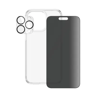 PanzerGlass - Bundle PicturePerfect + Tvrdené sklo UWF Privacy + Hard Case D3O pre iPhone 15 Pro Max