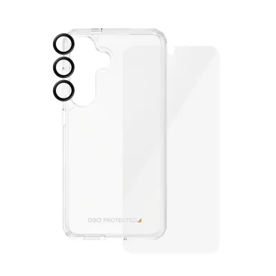 PanzerGlass - Bundle Hoops + Tvrdené sklo UWF + Hard Case D3O pre Samsung Galaxy S24