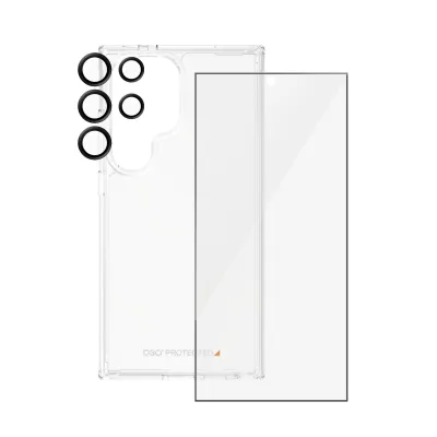 PanzerGlass - Bundle Hoops + Tvrdené sklo UWF + Hard Case D3O pre Samsung Galaxy S24 Ultra