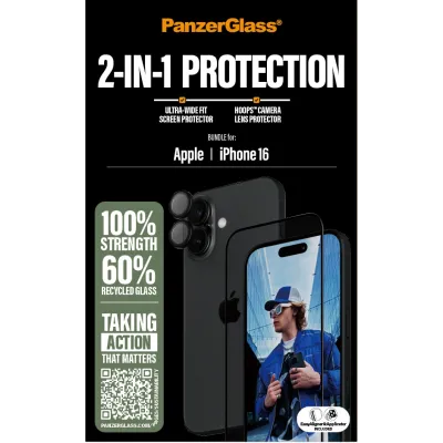 PanzerGlass - Bundle Hoops + Tvrdené sklo UWF pre iPhone 16