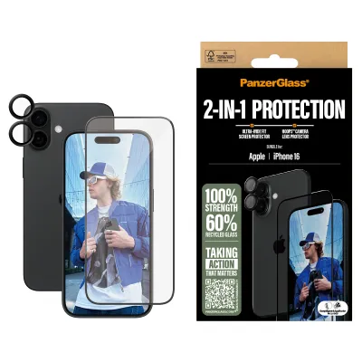 PanzerGlass - Bundle Hoops + Tvrdené sklo UWF pre iPhone 16