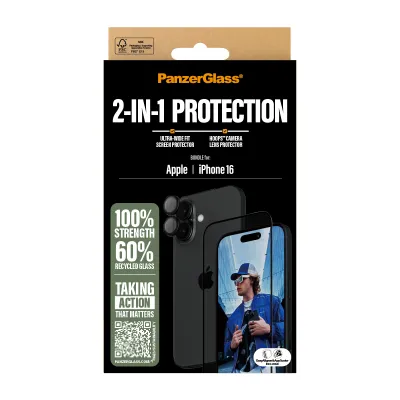 PanzerGlass - Bundle Hoops + Tvrdené sklo UWF pre iPhone 16