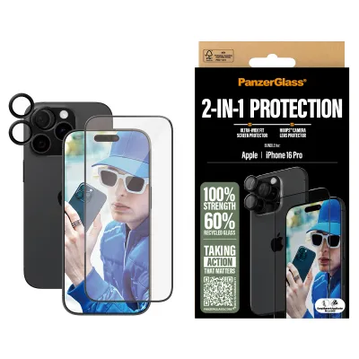 PanzerGlass - Bundle Hoops + Tvrdené sklo UWF pre iPhone 16 Pro