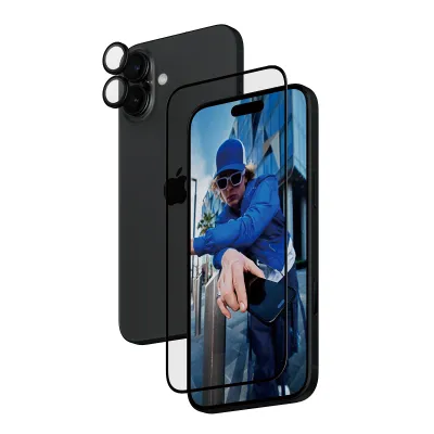 PanzerGlass - Bundle Hoops + Tvrdené sklo UWF pre iPhone 16 Plus