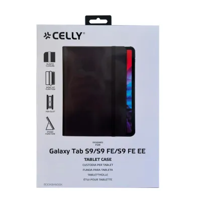 CELLY - Puzdro BOOKBAND pre Samsung Galaxy Tab S9/Tab S9 FE/Tab S10 FE/Tab S10 Lite, čierna