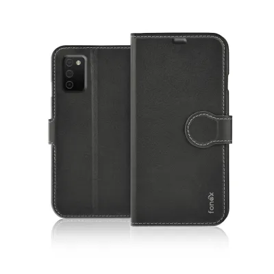 Fonex - Puzdro Book Identity pre Samsung Galaxy A03s, čierna