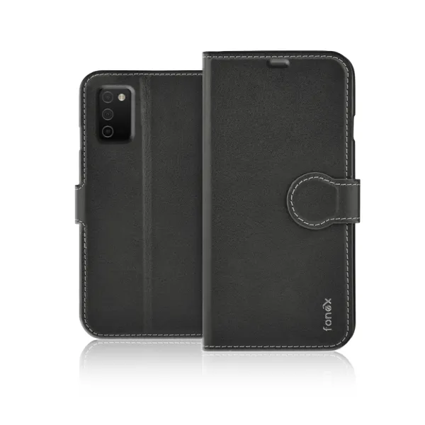 Fonex - Puzdro Book Identity pre Samsung Galaxy A03s, čierna