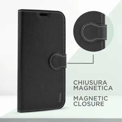 Fonex - Puzdro Book Identity pre iPhone 14 Pro Max, čierna