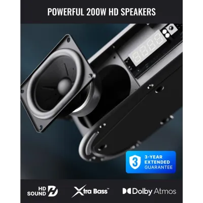 Majority - Soundbar a bezdrôtový Sub Bowfell Axis 2.1 Atmos, čierna