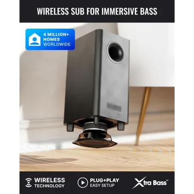 Majority - Soundbar a bezdrôtový Sub Bowfell Axis 2.1 Atmos, čierna