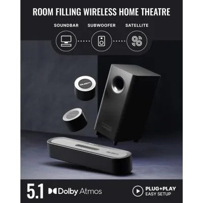 Majority - 5.1 Audio systým Bowfell Halo 5.1 Atmos, čierna