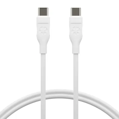 dbramante1928 - Kábel USB-C/USB-C, 100 W, re-charge, 1,2 m, biela