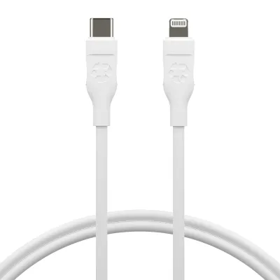 dbramante1928 - Kábel USB-C/Lightning, 30 W, re-charge, 1,2 m, biela