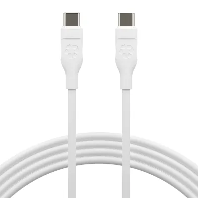 dbramante1928 - Kábel USB-C/USB-C, 100 W, re-charge, 2,5 m, biela