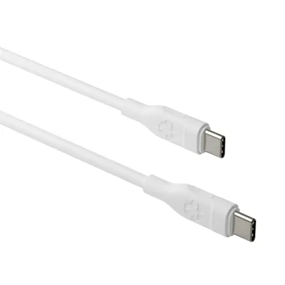 dbramante1928 - Kábel USB-C/USB-C, 100 W, re-charge, 2,5 m, biela