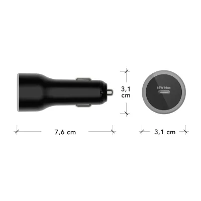 dbramante1928 - Autoadaptér re-charge USB-C, 65 W, čierna