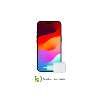 dbramante1928 - Cestovný adaptér re-charge GaN USB-A/USB-C, 30 W, biela